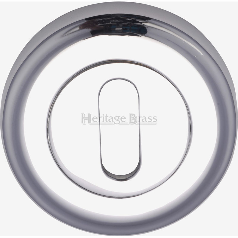 Heritage Brass Heritage Key Escutcheon, Satin Chrome