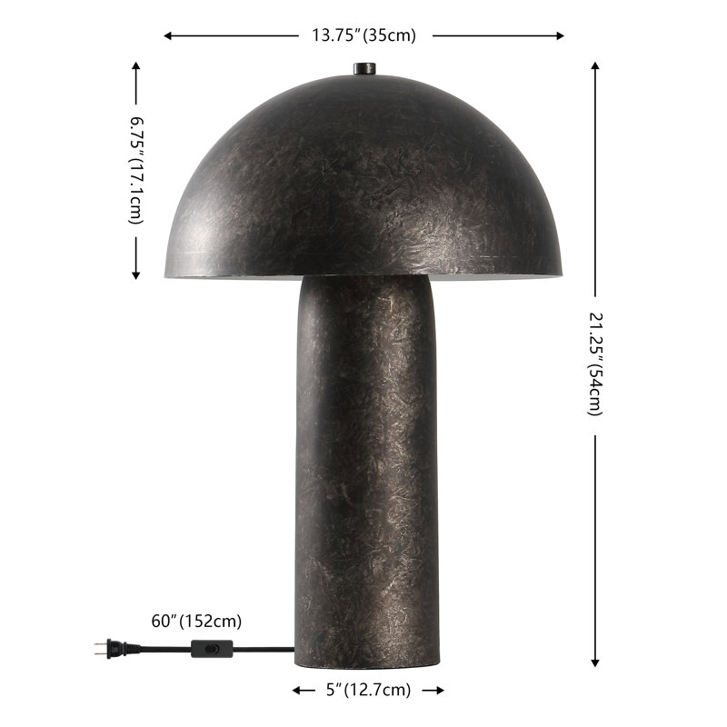 Kenny 21.25" Resin and Metal Table Lamp