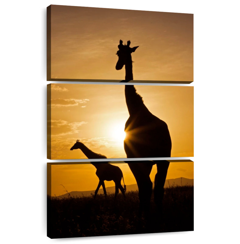 Brampt Giraffe Silhouettes, 45" H x 28" W