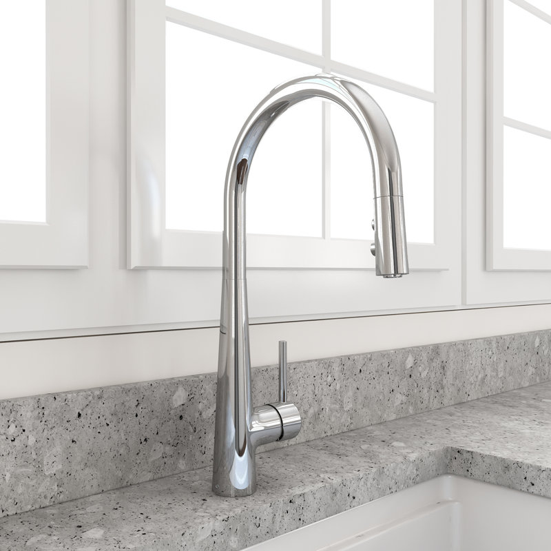 Robinet de cuisine rétractable Lugan 2.0, Chrome