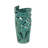 Ceramic Leaf Green Decorative Vase with Cut Out Deigns