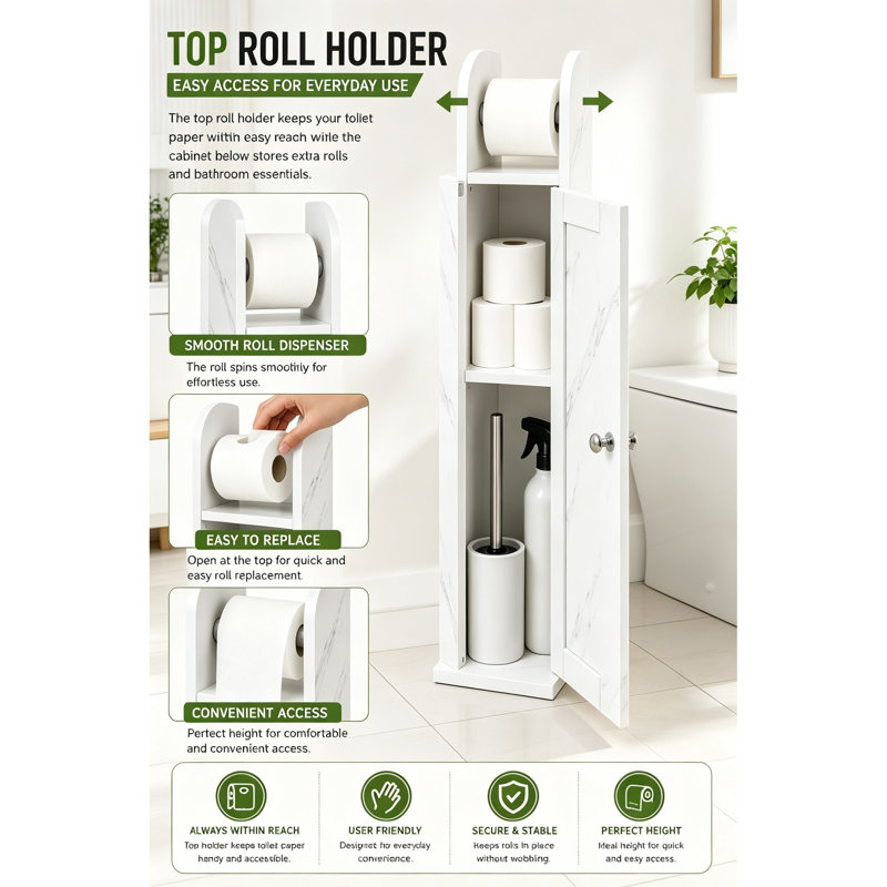 Free Standing Toilet Paper Holder