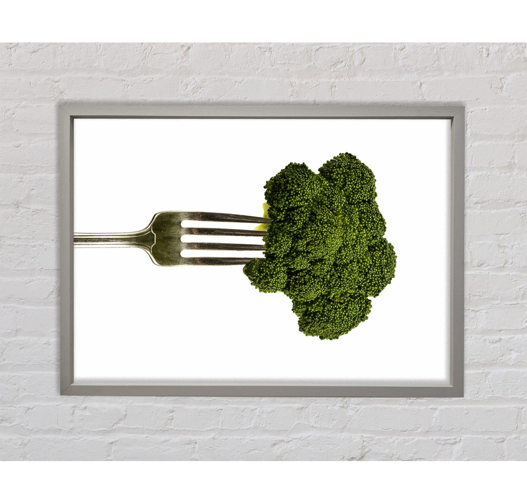 Eat Your Greens - Einzelne Bilderrahmen Kunstdrucke auf Leinwand