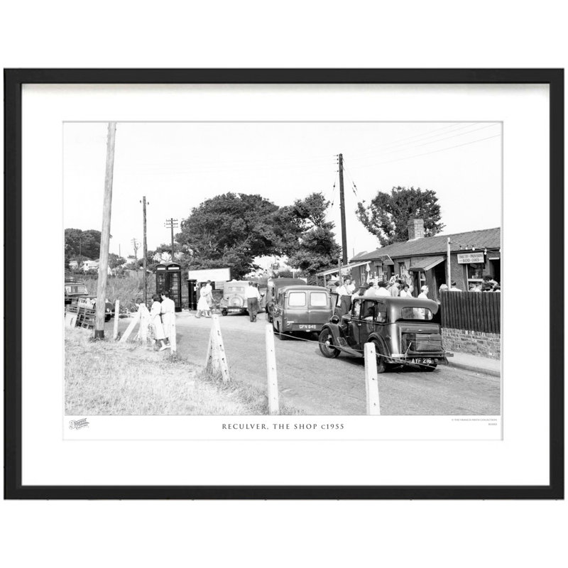 Reculver, The Shop C1955 by Francis Frith - Single Picture Frame Print, 40cm H x 50cm W x 2.3cm D