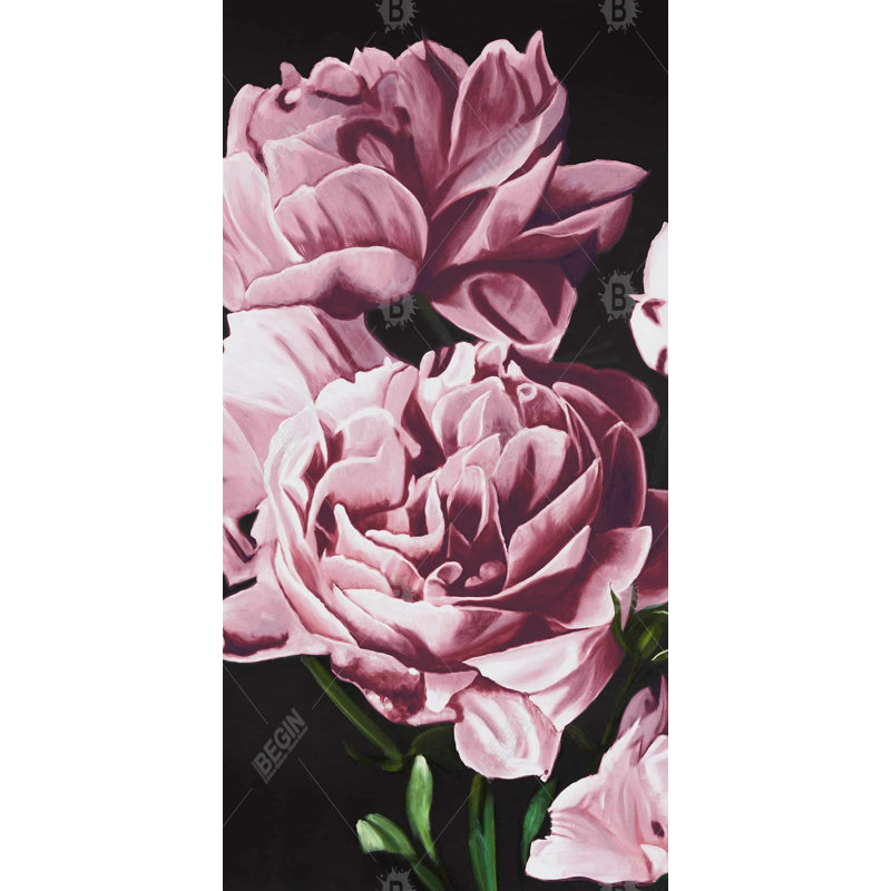Pink peonies - 15.75"x31.50" Desk mat