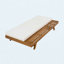 Ensemble de méridienne en bois d'acacia 4 pouces réglable Coussin résistant à l'eau 4 positions