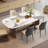 Deyana Modern Rectangular Sintered Stone Dining Table-1473457940