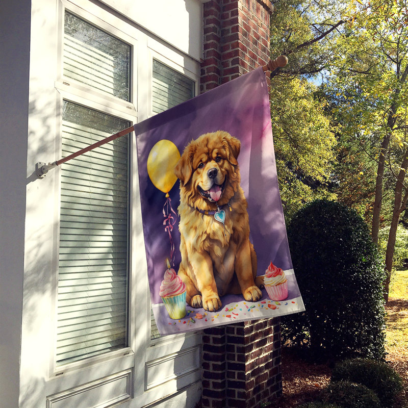 Drapeau «Happy Birthday House», Dogue du Tibet