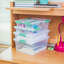 Sterilite 5.7 Qt Large Plastic Stackable Storage Bin w/Clear Latch Lid (12 Pack)-99476627-99476634