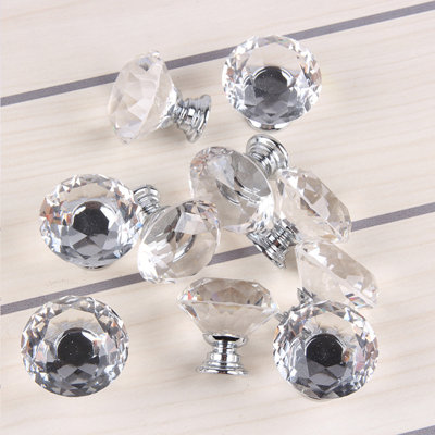 poignées de tiroir en cristal 10X Diamond