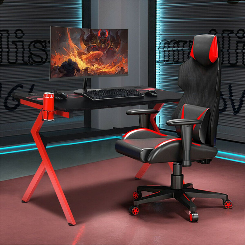 Metal Base Computer Desk