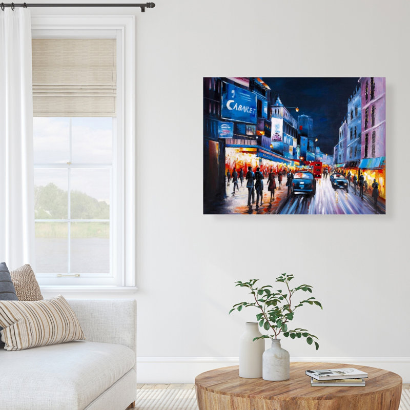 Cabaret en soirée - Toiles des cités contemporaines | Décoration intérieure