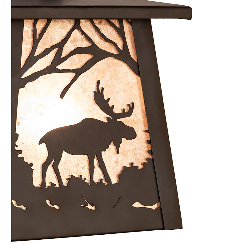 1 - Light Armed Sconce, Silver, Oil Rubbed Bronze