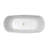 67" Streamline Freestanding Soaking Acrylic Bathtub With Drain and Bamboo Tray-62783304