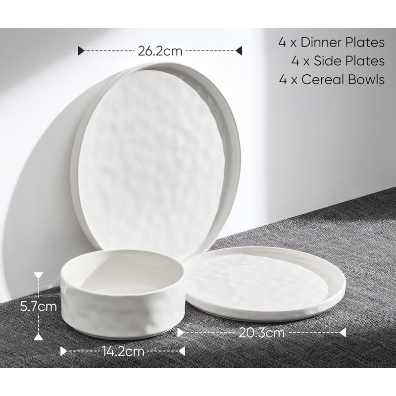 Stoneware Dinnerware - Service for 4