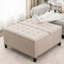 Banc de rangement avec repose-pieds carré de 34 pouces pour chambre à coucher-2104093177