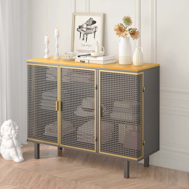 Armoire de rangement 40 po x 35 po avec 3 portes et armoire de rangement