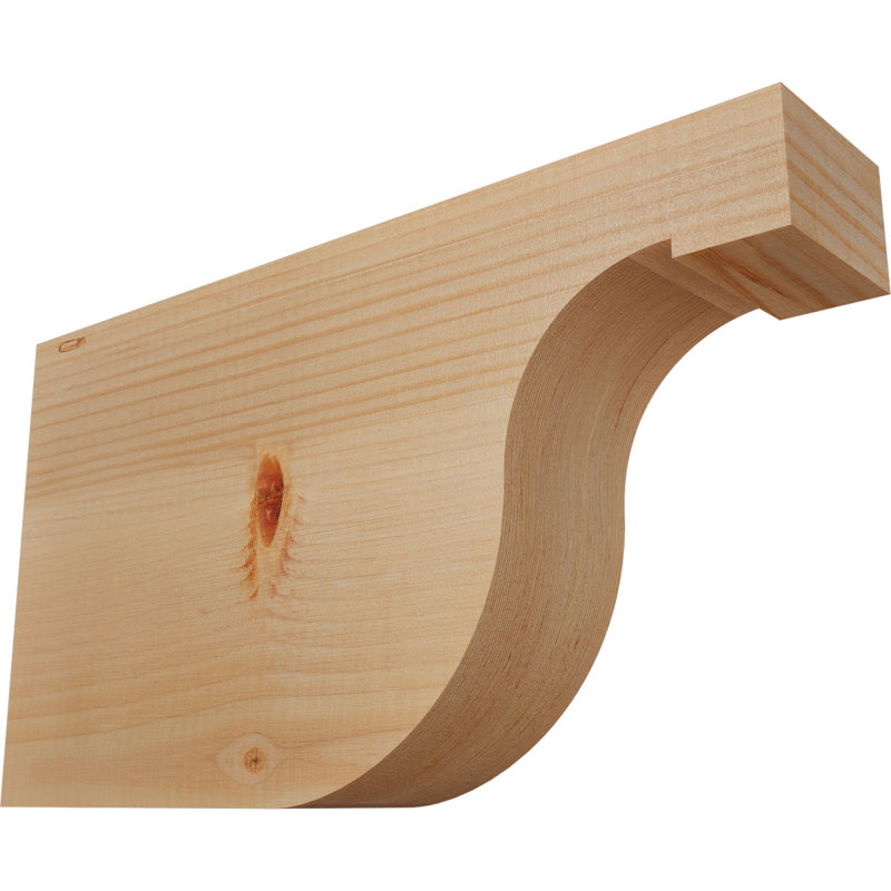 Queue de chevron lisse Del Monte, Sapin de Douglas, H 10 po x l 3 1/2 po x L 18 po