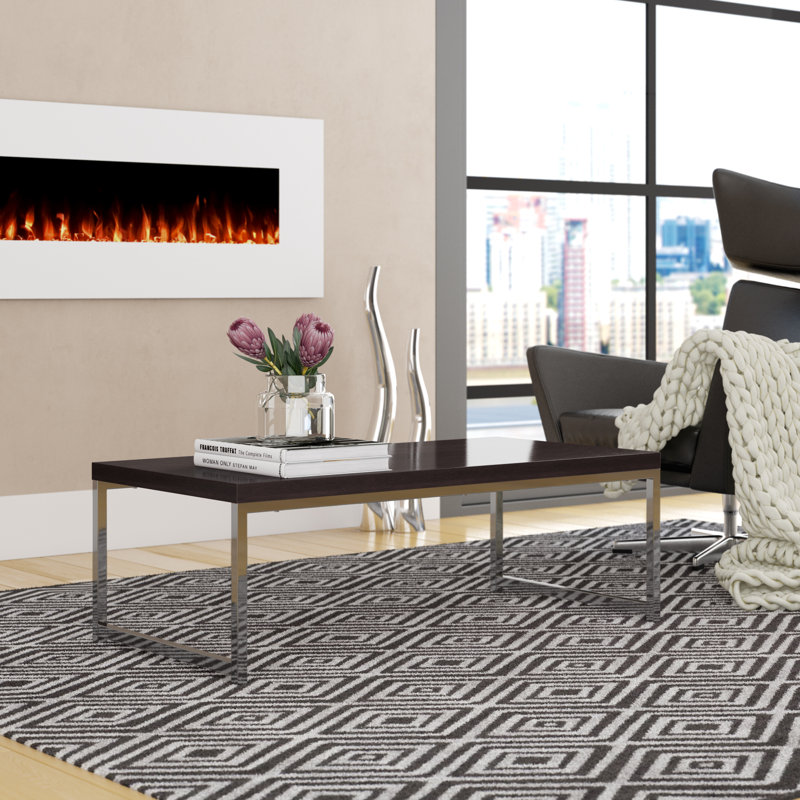 Table basse Agadir, Chrome / espresso