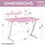 Bureau d'ordinateur avec tablette en carbone Techni Sport TS-200-281427811