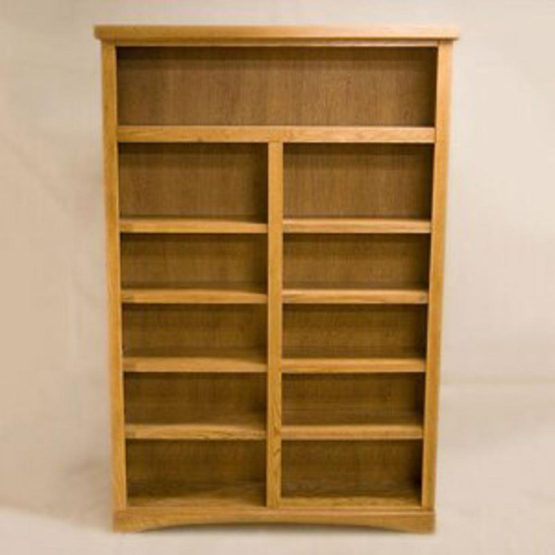 Solid Standard Bookcase, 72" H x 48.5" W, Light Oak
