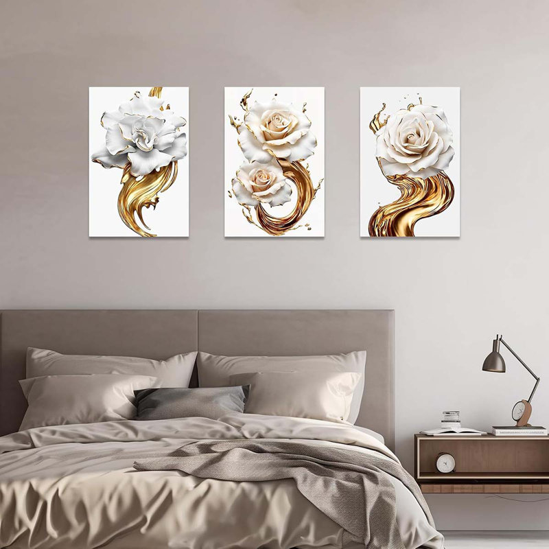 3 Piece Wrapped Canvas Print, 60 cm H x 120 cm W