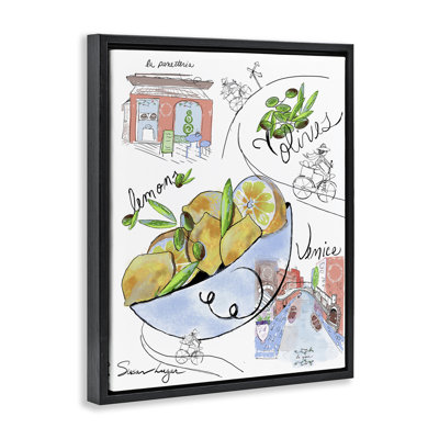 Cadre flottant de la collection Italian Kitchen S Croquis, conception par Susan Lugar