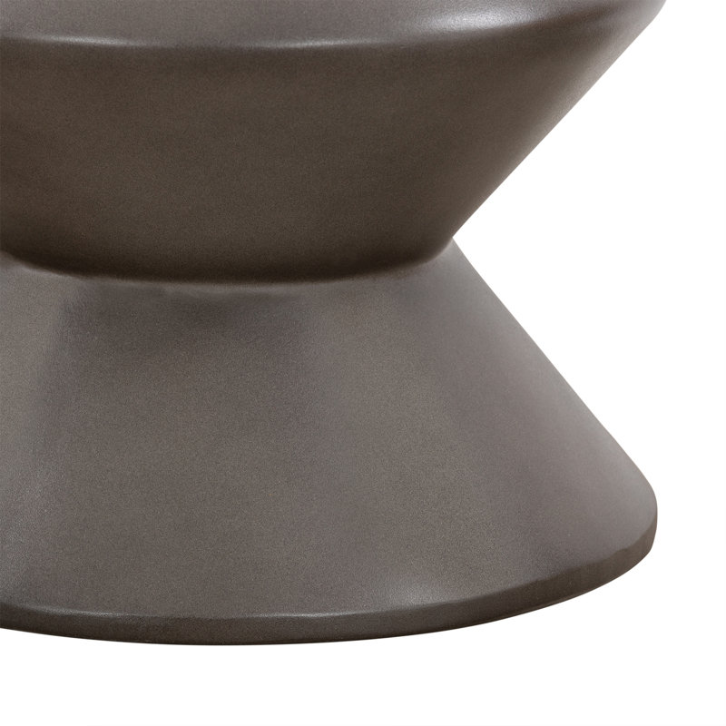 Table de bout à piédestal en béton