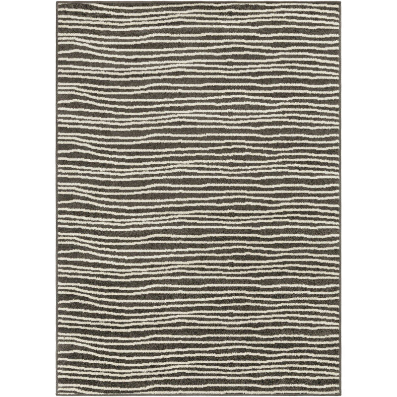 Striped Indoor Rug, Rectangle 5'3" x 7'3"