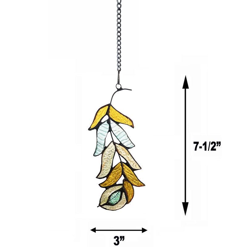 Panneau de vitrail Feather