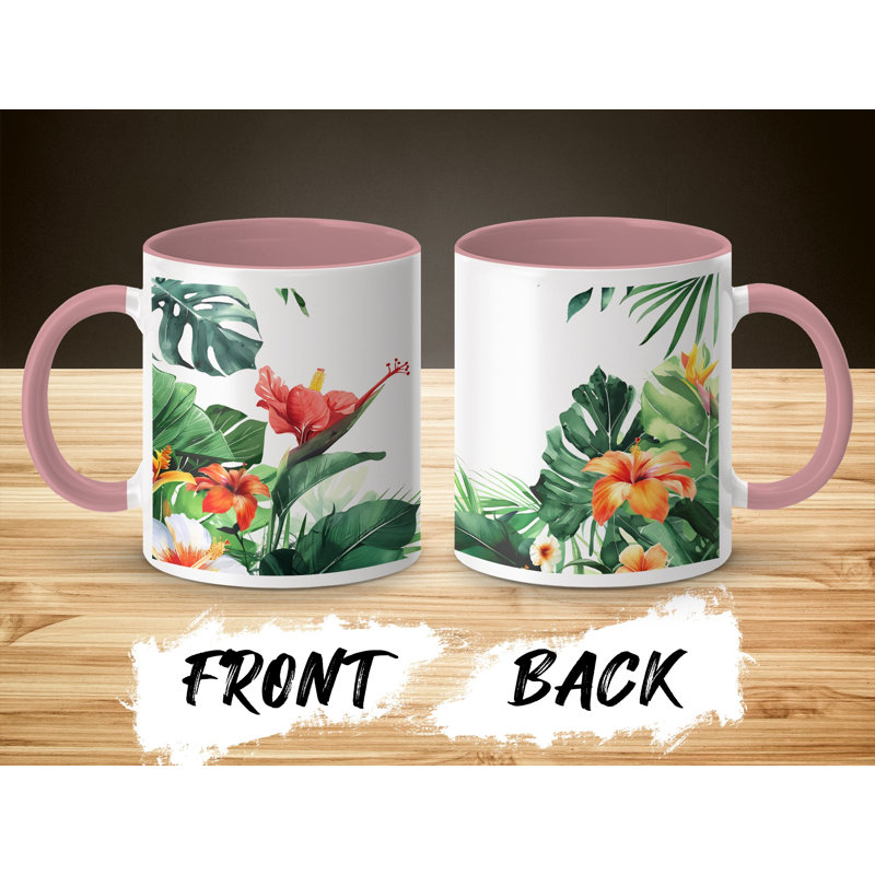 Ceramic Coffee Mug, Pink