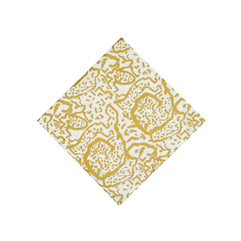 Abstract Linen Square Napkins
