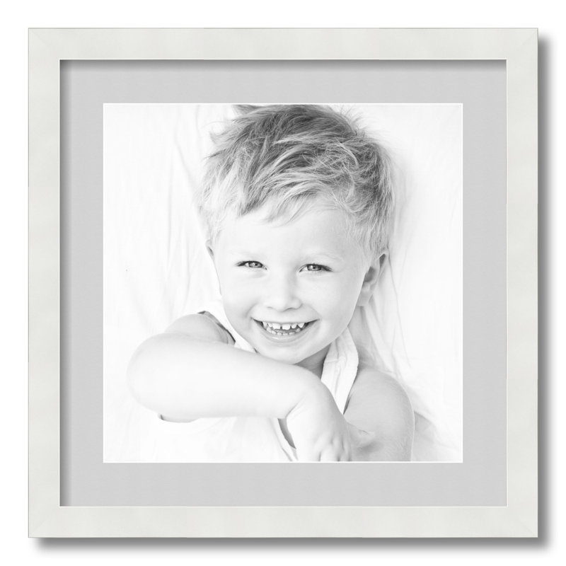 Wood Matte Picture Frame with Mat, Candlewick