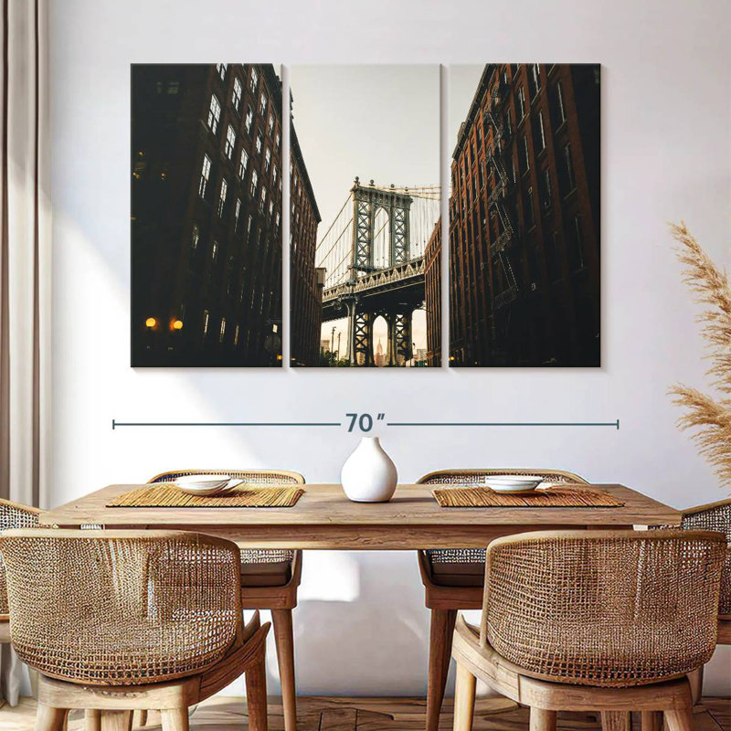 Lilie NYC Manhattan Bridge, H 20 po x l 33 po