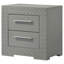 Table de chevet 2 tiroirs Pierce Grey