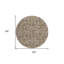 Tapis rond beige 8 po