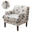 Housse extensible 2 pièces pour chaises d'appoint - Housse de coussin séparée, protecteur de canapé facile à installer avec tissu en soie laiteuse-153881313