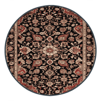 Machine Washable Persian Brown Area Rug