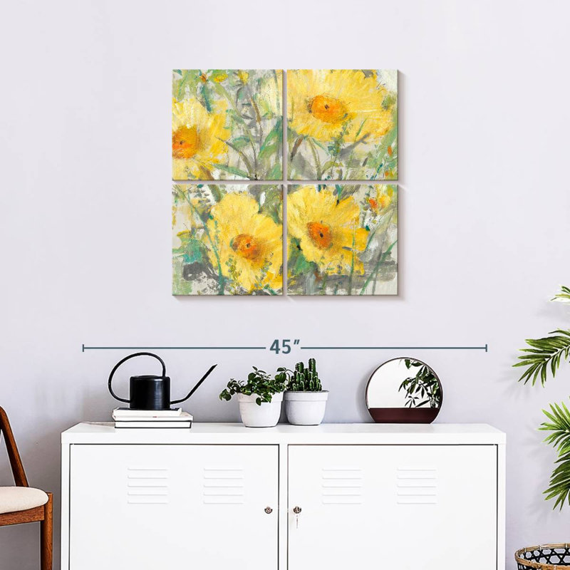 Harnek bouquet jaune I, H 26 po x l 26 po