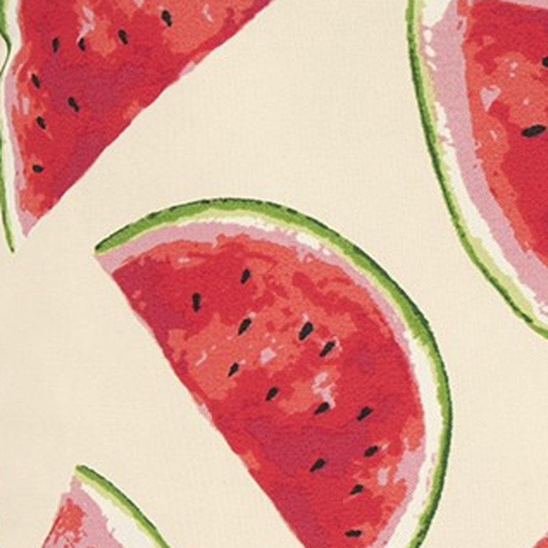 Coussin Watermelon, Rouge et beige