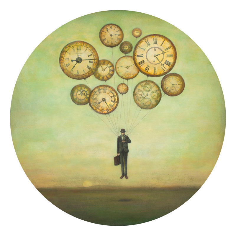 Décalcomanie murale attente d’heure pour voler