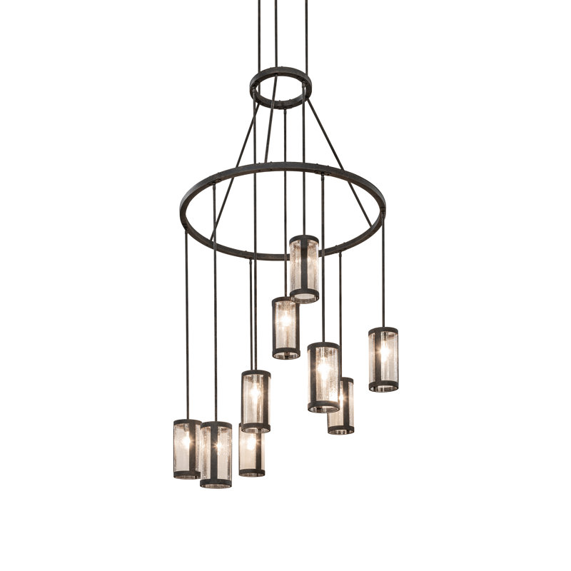 48" Wide Cartier 9 Light Chandelier