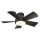 Vox 5 - Blade Indoor/Outdoor Smart Flush Mount Ceiling Fan with Remote Control and LED Light Kit, Works With Alexa and iOS or Android App