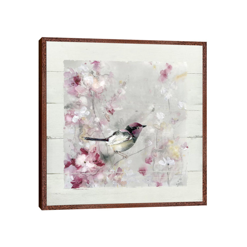 Sitting Pretty Shiplap I by Carol Robinson - Print on Canvas, Classic Brown Wood Framed, 66.04 cm H x 66.04 cm W