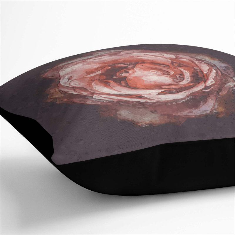 Square Throw Cushion, 55cm H x 55cm W x 20cm D, Black