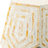 18X18x21" Hexagonal Capes Capiz Stool