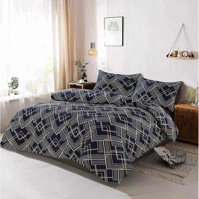Corrigan Studio Wadhurst Duvet Cover Set with Pillowcases, Double Duvet Cover + 2 Standard Pillowcases