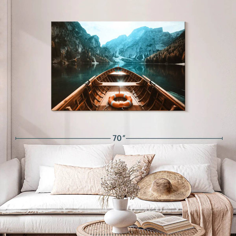 Bateau Mehar Lago Di Braies, H 30 po x l 45 po