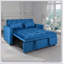 Lit escamotable 3 en 1 avec dossier inclinable et coussins, parfait pour un confort polyvalent et une conception peu encombrante.