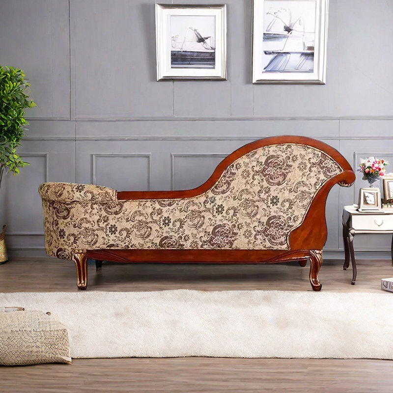 Chaises longues élégantes pour l'intérieur en chenille
